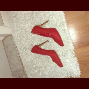 Red authentic heels size 7